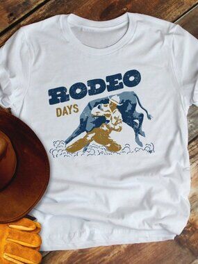 Rodeo Days Bull Rider Western Graphic Tee
